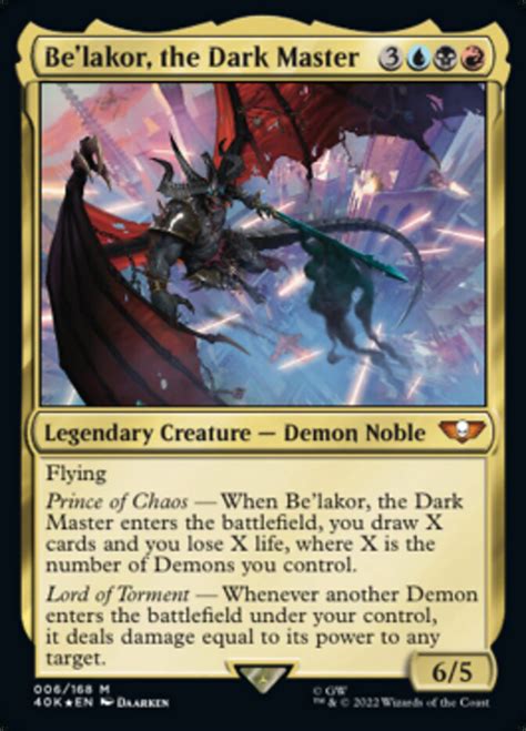 demon edh|be'lakor the dark master.